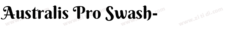Australis Pro Swash字体转换
